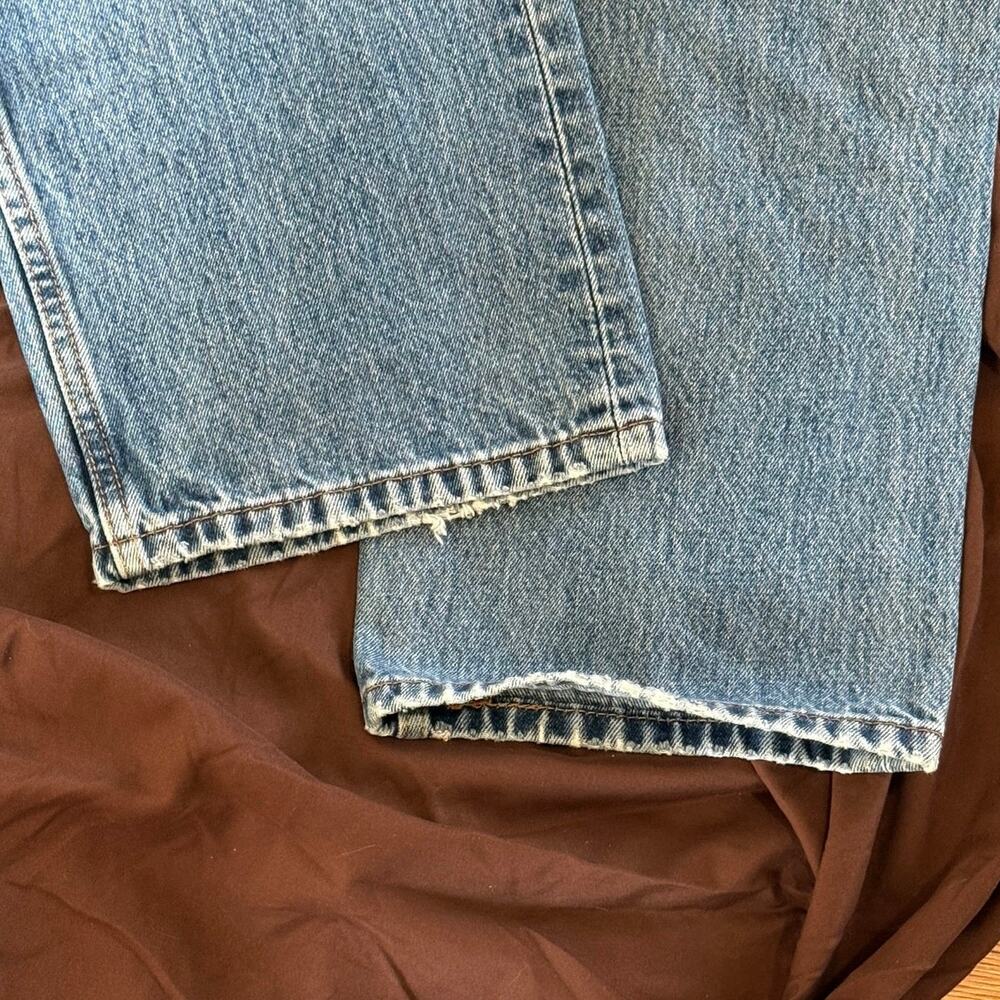 Levi's 505 Men's 36x30 100% Cotton 5-pocket straight regular fit dark stonewash - Picture 5 of 10